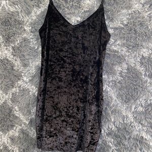 Hollister Black Velvet Dress